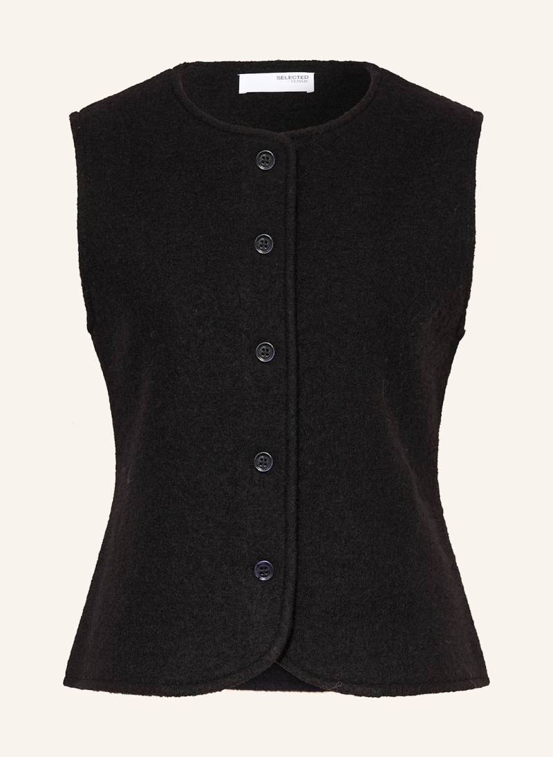 Selected Femme Strickweste schwarz von Selected Femme