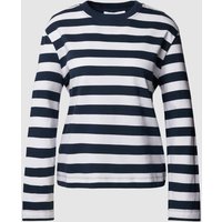 Selected Femme Sweatshirt mit Streifenmuster Modell 'ESSENTIAL' in Marine, Größe S von Selected Femme