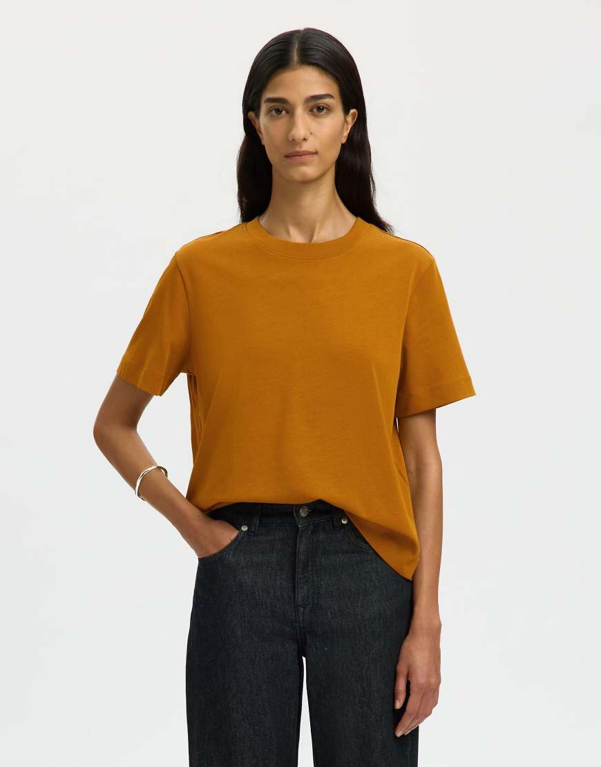 Selected Femme - T-Shirt in der Farbe Delicioso-Brown von Selected Femme