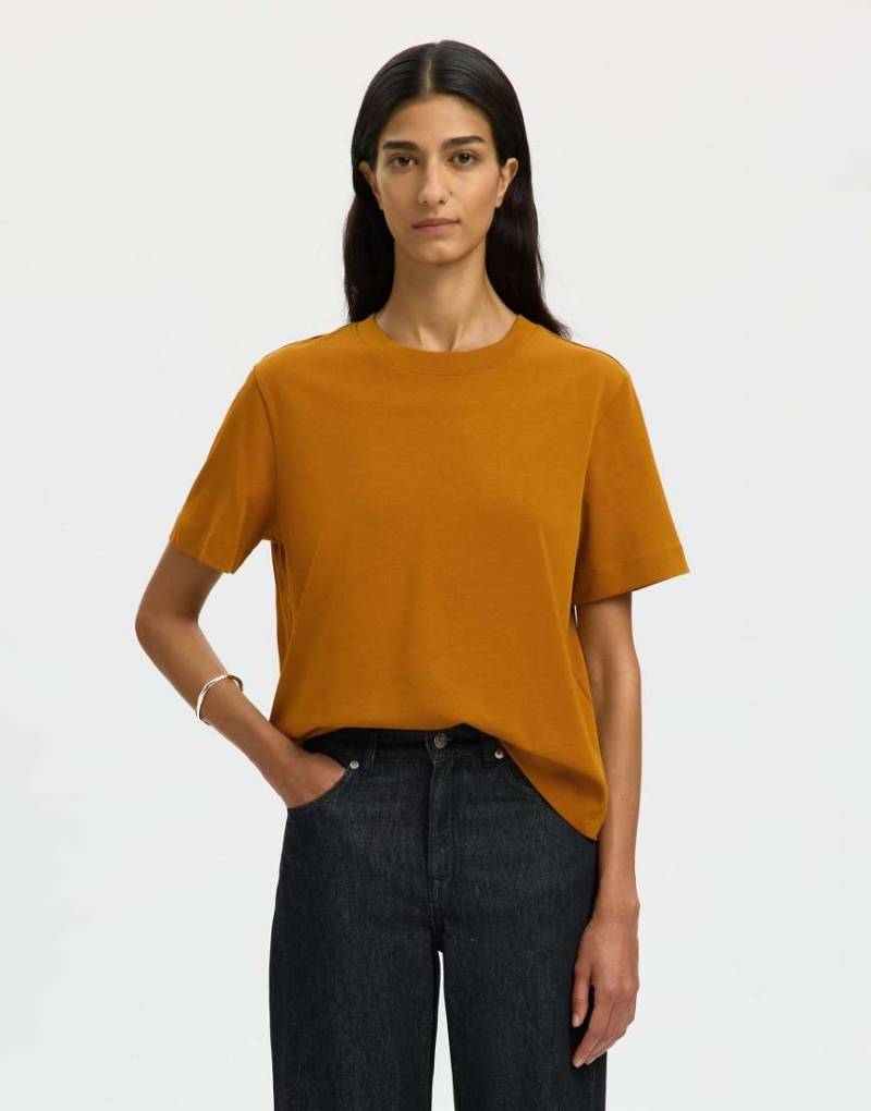 Selected Femme - T-Shirt in der Farbe Delicioso-Brown von Selected Femme