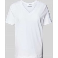 Selected Femme T-Shirt mit V-Ausschnitt Modell 'ESSENTIAL' in Weiss, Größe S von Selected Femme