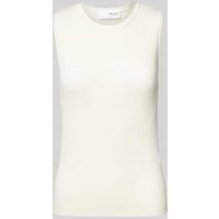 Selected Femme Tanktop in Strick-Optik Modell 'LYDIA' in Offwhite, Größe M von Selected Femme