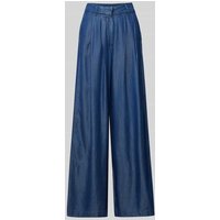 Selected Femme Wide Leg Stoffhose in Denim-Optik Modell 'JANNA' in Jeansblau, Größe 40 von Selected Femme