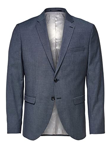 SELECTED HOMME Herren Slhslim-mylobill Lt Blue Strc Blz Noos Blazer, Light Blue, 44 EU von SELECTED HOMME
