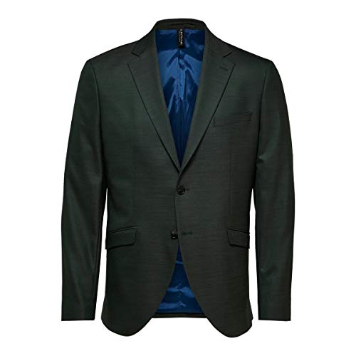 SELECTED HOMME Herren SLHSLIM-MYLOSTATE Flex BLZ B NOOS Blazer, Dark Green, 48 von SELECTED HOMME