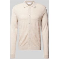SELECTED HOMME Cardigan mit Umlegekragen Modell 'TRAY' in Offwhite, Größe XXL von Selected Homme