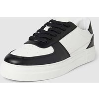 SELECTED HOMME Ledersneaker im unifarbenen Design Modell 'HARALD' in Black, Größe 41 von Selected Homme