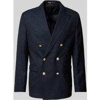 SELECTED HOMME Regular Fit 2-Knopf-Sakko aus Viskose Modell 'GAMES' in Marine, Größe 44 von Selected Homme