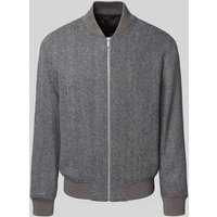 SELECTED HOMME Regular Fit Bomberjacke aus Woll-Mix Modell 'JENS' in Mittelgrau, Größe XXL von Selected Homme