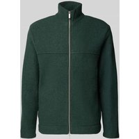 SELECTED HOMME Regular Fit Cardigan aus reinem Woll-Bouclé Modell 'NEALY' in Dunkelgruen, Größe XXL von Selected Homme