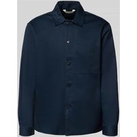 SELECTED HOMME Regular Fit Hemdjacke aus reiner Baumwolle Modell 'TATE' in Dunkelblau, Größe XXL SELECTED HOMME Regular Fit Hemdjacke aus reiner Baumwolle Modell 'TATE' in Dunkelblau, Größe XXL von Selected Homme
