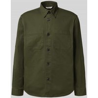 SELECTED HOMME Regular Fit Hemdjacke aus reiner Baumwolle Modell TRAVIS' in Dunkelgruen, Größe L SELECTED HOMME Regular Fit Hemdjacke aus reiner Baumwolle Modell TRAVIS' in Dunkelgruen, Größe L von Selected Homme