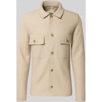 SELECTED HOMME Regular Fit Hemdjacke aus reiner Wolle Modell 'NEALY' in Beige, Größe XL SELECTED HOMME Regular Fit Hemdjacke aus reiner Wolle Modell 'NEALY' in Beige, Größe XL von Selected Homme