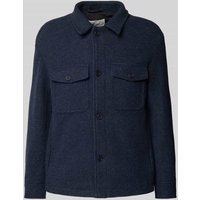 SELECTED HOMME Regular Fit Jacke mit Woll-Anteil Modell 'MITCH' in Marine Melange, Größe XXL von Selected Homme