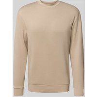 SELECTED HOMME Regular Fit Langarmshirt aus Viskose-Mix Modell 'EMANUEL' in Beige, Größe S von Selected Homme
