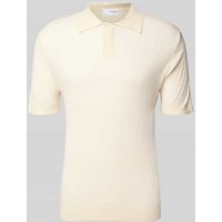 SELECTED HOMME Regular Fit Poloshirt Baumwoll-Lyocell-Mix Modell 'CHANCE' in Offwhite, Größe XXL von Selected Homme
