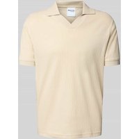 SELECTED HOMME Regular Fit Poloshirt aus Baumwoll-Mix Modell 'TRISTAN' in Offwhite, Größe XL SELECTED HOMME Regular Fit Poloshirt aus Baumwoll-Mix Modell 'TRISTAN' in Offwhite, Größe XL von Selected Homme