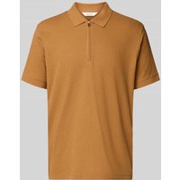SELECTED HOMME Regular Fit Poloshirt aus reiner Baumwolle Modell 'ISAAC' in Camel, Größe XXL von Selected Homme