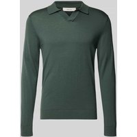 SELECTED HOMME Regular Fit Poloshirt aus reiner Wolle Modell 'TRAY' in Dunkelgruen, Größe S von Selected Homme
