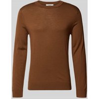 SELECTED HOMME Regular Fit Pullover aus reiner Wolle Modell 'TRAY' in Cognac, Größe XXL SELECTED HOMME Regular Fit Pullover aus reiner Wolle Modell 'TRAY' in Cognac, Größe XXL von Selected Homme