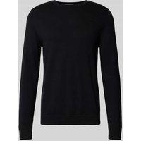 SELECTED HOMME Regular Fit Strickpullover aus reiner Baumwolle Modell 'BERG' in Black, Größe L von Selected Homme