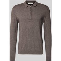 SELECTED HOMME Regular Fit Strickpullover aus reiner Baumwolle Modell 'BERG' in Dunkelbraun Melange, Größe S von Selected Homme