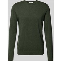 SELECTED HOMME Regular Fit Strickpullover aus reiner Baumwolle Modell 'BERG' in Dunkelgruen, Größe L von Selected Homme