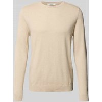 SELECTED HOMME Regular Fit Strickpullover aus reiner Baumwolle Modell 'BERG' in Ecru, Größe XXL von Selected Homme