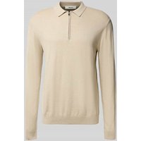 SELECTED HOMME Regular Fit Strickpullover aus reiner Baumwolle Modell 'BERG' in Offwhite Melange, Größe M von Selected Homme