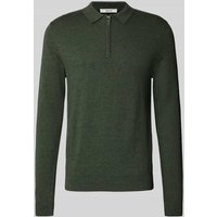 SELECTED HOMME Regular Fit Strickpullover aus reiner Baumwolle Modell 'BERG' in Oliv Melange, Größe XXL von Selected Homme