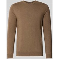 SELECTED HOMME Regular Fit Strickpullover aus reiner Baumwolle Modell 'BERG' in Sand, Größe XXL von Selected Homme