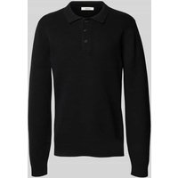 SELECTED HOMME Regular Fit Strickpullover aus reiner Baumwolle Modell 'DANE' in Black, Größe XXL von Selected Homme