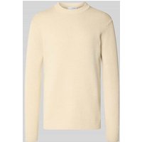 SELECTED HOMME Regular Fit Strickpullover aus reiner Baumwolle Modell 'DANE' in Offwhite, Größe M SELECTED HOMME Regular Fit Strickpullover aus reiner Baumwolle Modell 'DANE' in Offwhite, Größe M von Selected Homme