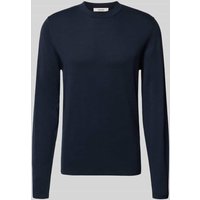 SELECTED HOMME Regular Fit Strickpullover aus reiner Baumwolle 'RAVI' in Dunkelblau, Größe L von Selected Homme