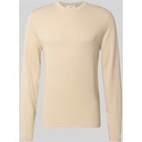 SELECTED HOMME Regular Fit Strickpullover aus reiner Baumwolle 'RAVI' in Offwhite, Größe L von Selected Homme