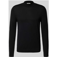 SELECTED HOMME Regular Fit Strickpullover aus reiner Merinowolle Modell 'TRAY' in Black, Größe M von Selected Homme