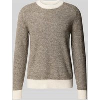 SELECTED HOMME Regular Fit Strickpullover mit Alpaka-Woll-Mix Modell 'RAI' in Dunkelbraun, Größe XXL von Selected Homme