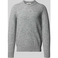 SELECTED HOMME Regular Fit Strickpullover mit Alpaka-Woll-Mix Modell 'RAI' in Hellgrau, Größe XXL von Selected Homme