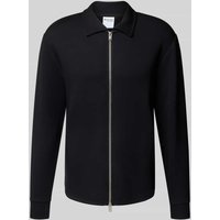 SELECTED HOMME Regular Fit Sweatjacke aus Viskose-Mix Modell 'EMANUEL' in Black, Größe M von Selected Homme