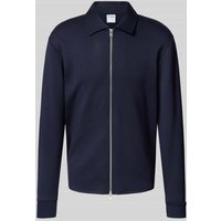 SELECTED HOMME Regular Fit Sweatjacke aus Viskose-Mix Modell 'EMANUEL' in Dunkelblau, Größe XXL von Selected Homme