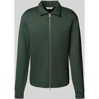 SELECTED HOMME Regular Fit Sweatjacke aus Viskose-Mix Modell 'EMANUEL' in Dunkelgruen, Größe XL von Selected Homme