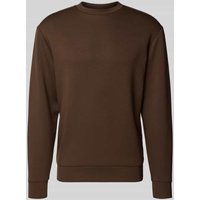 SELECTED HOMME Regular Fit Sweatshirt aus Viskose-Mix Modell 'EMANUEL' in Dunkelbraun, Größe XXL von Selected Homme