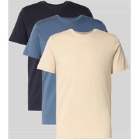 SELECTED HOMME Regular Fit T-Shirt Set aus reiner Baumwolle im 3er-Pack in Blau, Größe L SELECTED HOMME Regular Fit T-Shirt Set aus reiner Baumwolle im 3er-Pack in Blau, Größe L von Selected Homme