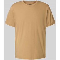 SELECTED HOMME Regular Fit T-Shirt aus Baumwoll-Mix Modell 'ASPEN' in Beige, Größe S von Selected Homme