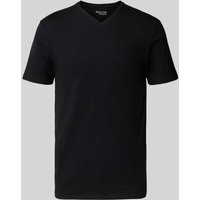 SELECTED HOMME Regular Fit T-Shirt aus Baumwoll-Mix Modell 'NEWPIMA' in Black, Größe XXL von Selected Homme