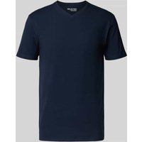 SELECTED HOMME Regular Fit T-Shirt aus Baumwoll-Mix Modell 'NEWPIMA' in Dunkelblau, Größe XXL von Selected Homme