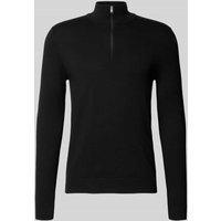 SELECTED HOMME Regular Fit Troyer aus reiner Baumwolle Modell 'BERG' in Black, Größe XXL von Selected Homme