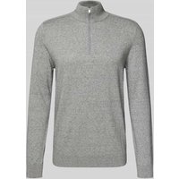 SELECTED HOMME Regular Fit Troyer aus reiner Baumwolle Modell 'BERG' in Hellgrau Melange, Größe XXL SELECTED HOMME Regular Fit Troyer aus reiner Baumwolle Modell 'BERG' in Hellgrau Melange, Größe XXL von Selected Homme