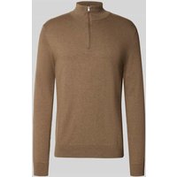 SELECTED HOMME Regular Fit Troyer aus reiner Baumwolle Modell 'BERG' in Sand, Größe L von Selected Homme