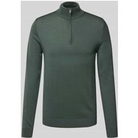 SELECTED HOMME Regular Fit Troyer aus reiner Merinowolle Modell 'TRAY' in Oliv, Größe XXL von Selected Homme